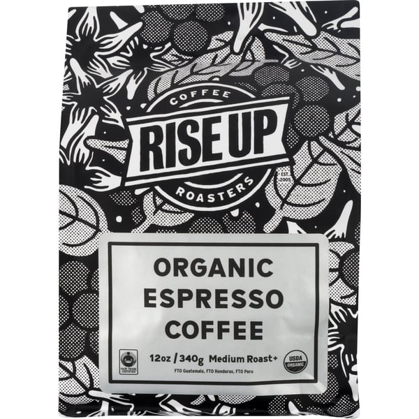 Save on Rise Up Coffee Roasters Espresso Medium Roast Coffee Organic