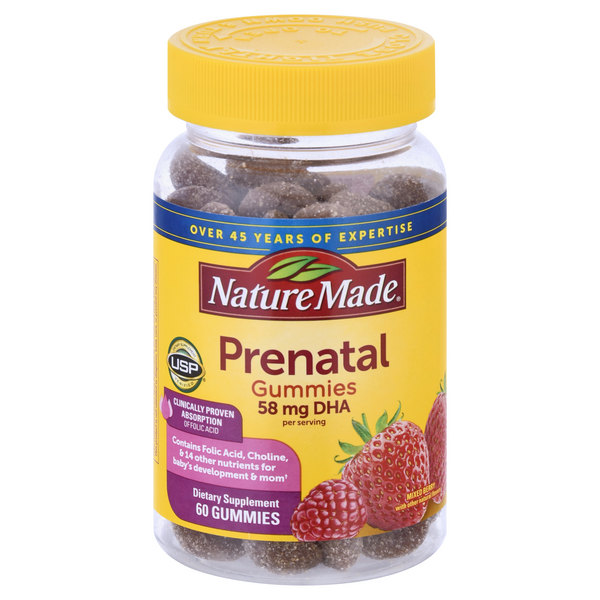 Save on Nature Made Prenatal Gummies 58 mg DHA Dietary Supplement Mixed