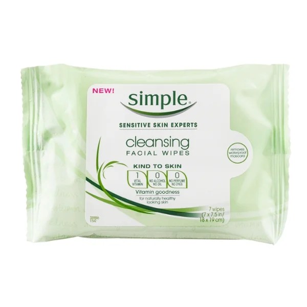 Save on Simple Kind To Skin Cleansing Facial Wipes (Travel Size) Order Online Delivery GIANT