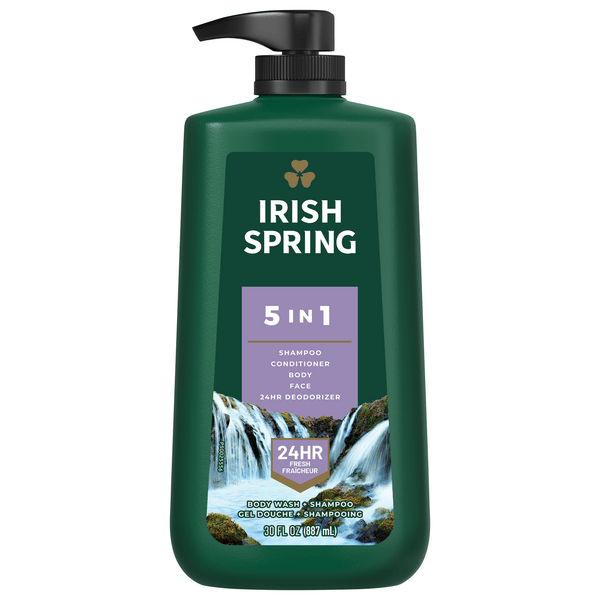 Save on Irish Spring 5 in 1 Body Wash + Shampoo Order Online Delivery