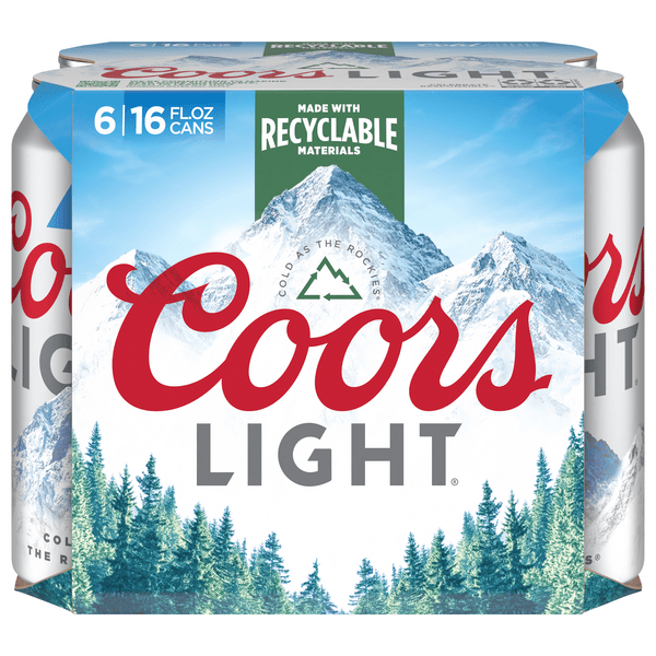 Save on Coors Light Lager Beer 6 pk Order Online Delivery GIANT