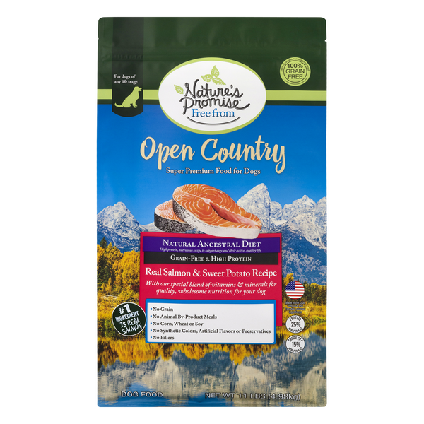 Save on Nature's Promise Dry Dog Food Salmon & Sweet Potato Grain Free