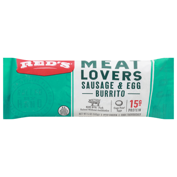 Save on Red's Meat Lovers Burrito Sausage & Egg Order Online Delivery GIANT