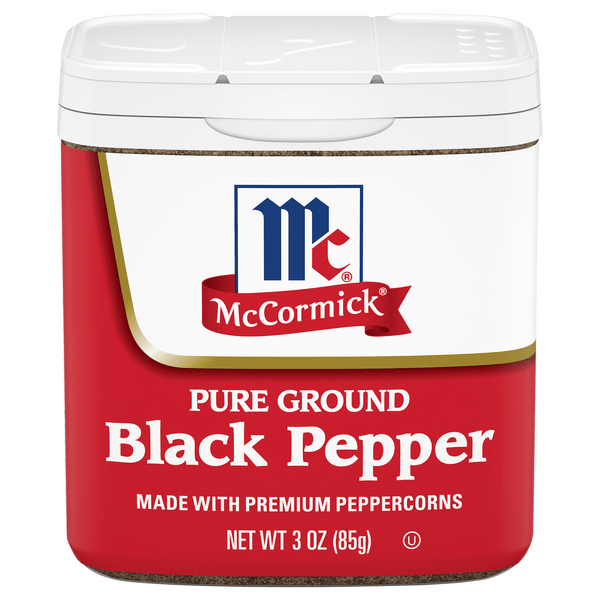 Save on McCormick Black Pepper Pure Ground Order Online Delivery GIANT