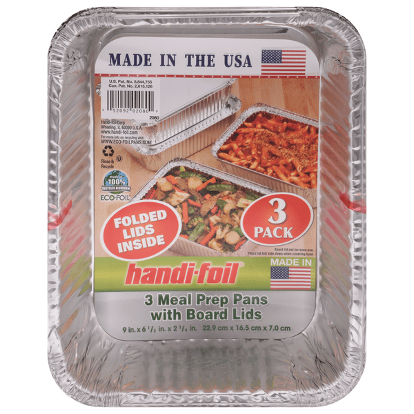 Save on HandiFoil Meal Prep Pans with Board Lids Order Online Delivery
