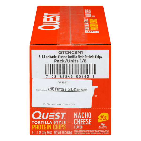Save on Quest High Protein Chips Tortilla Style Nacho Cheese Low Carb