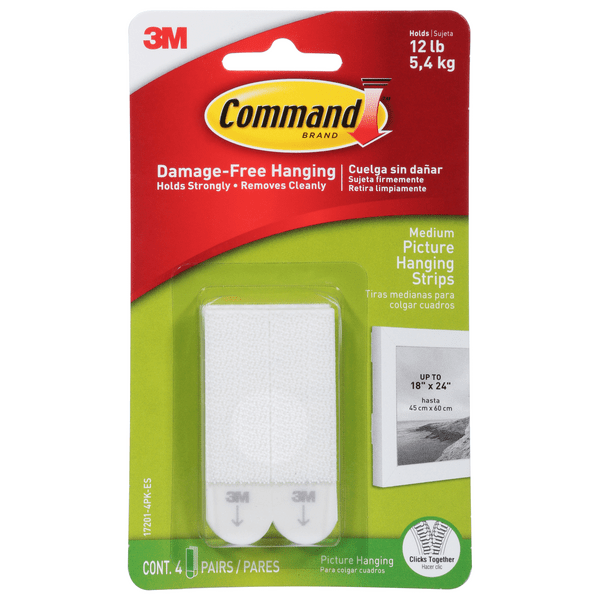Save on Command DamageFree Hanging Medium Picture Hanging Strips White