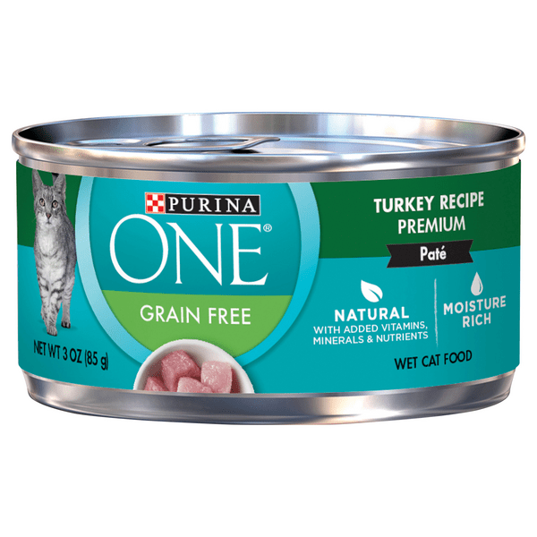 Save on Purina ONE Wet Cat Food Pate Turkey Recipe Grain Free Natural