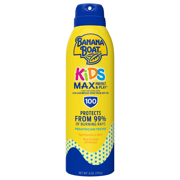 Save on Banana Boat Kids Max Sunscreen Continuous Spray Water Resistant
