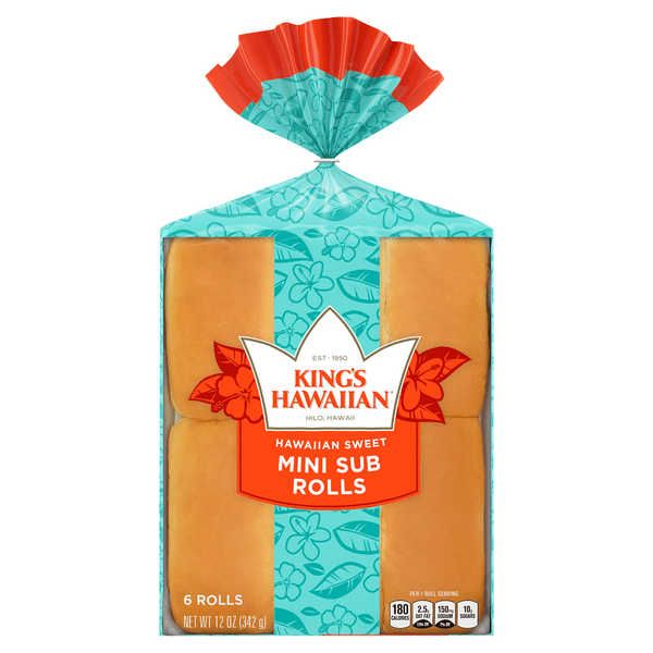 Save on King's Hawaiian Mini Sub Rolls Sweet 6 ct Order Online