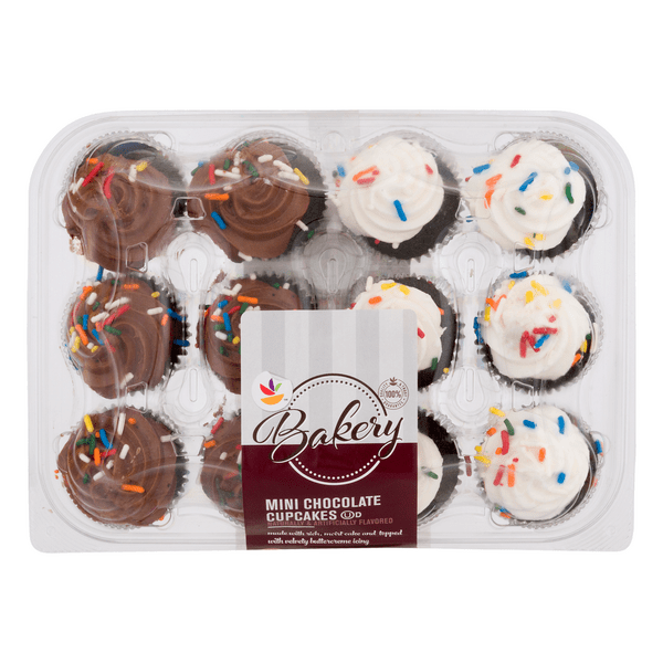 Save on GIANT Bakery Cupcakes Mini Chocolate 12 ct Order Online