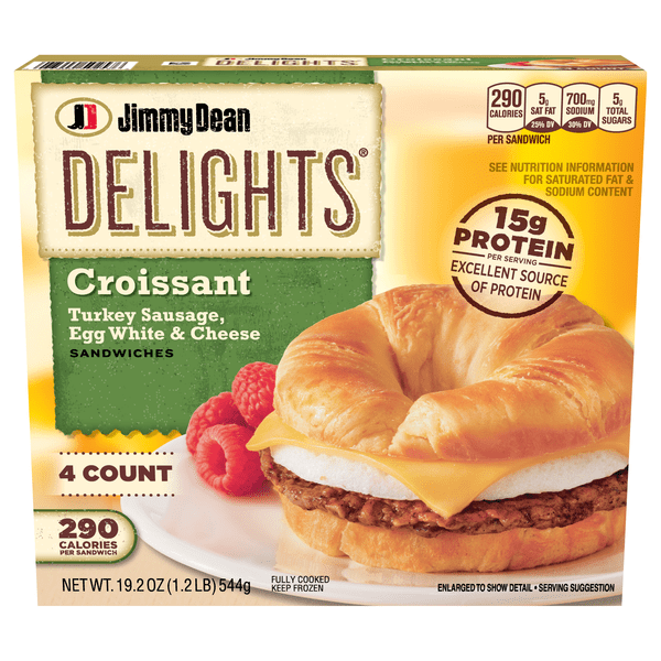 Save on Jimmy Dean Delights Croissant Sandwich Turkey Sausage Egg White