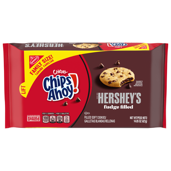Save on Nabisco Chips Ahoy! Chewy Hershey's Fudge Filled Cookies Family