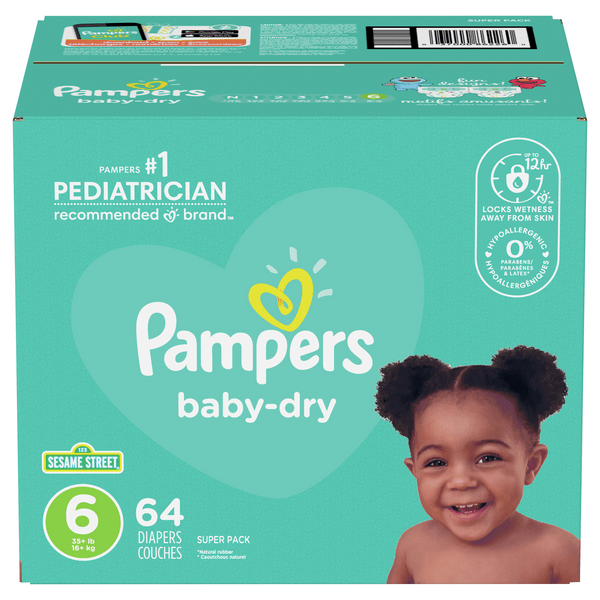 Save on Pampers Baby Dry Size 6 Diapers 35+ lbs Order Online Delivery