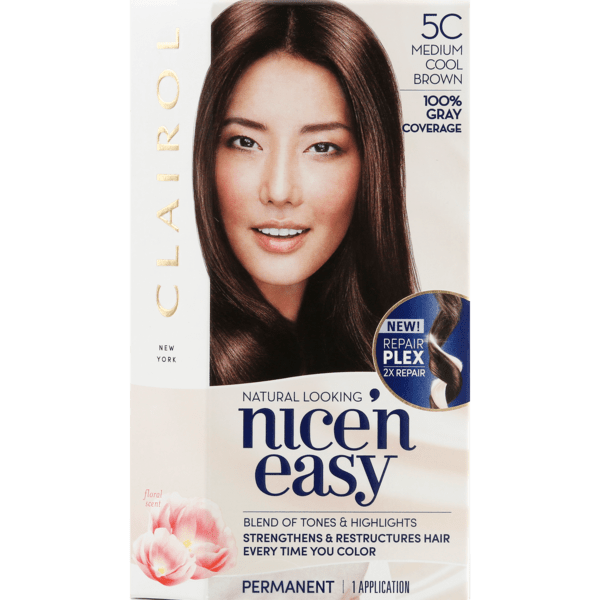 Save on Clairol Nice 'N Easy Conditioners Hair Color Medium Cool Brown 5C Order Online Delivery