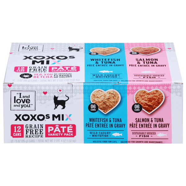 Save on I and Love and You XOXOs Wet Cat Food Mix Whitefish & Salmon