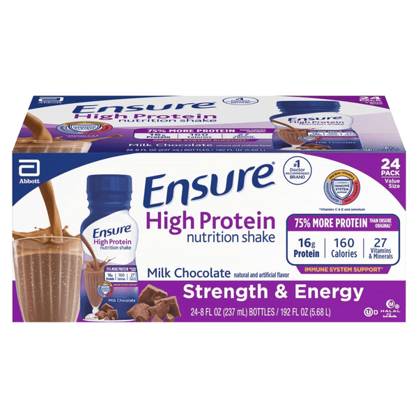 Save on Ensure High Protein Nutrition Shake Milk Chocolate 24 pk