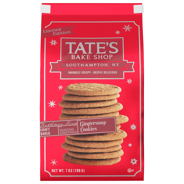 Save on Tate's Bake Shop Gingersnap Cookies Limited Edition Order