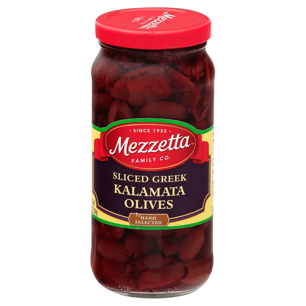 Save on Mezzetta Kalamata Olives Sliced Greek Order Online Delivery