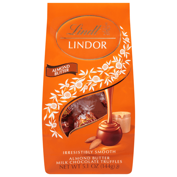 Save on Lindt Lindor Almond Butter Milk Chocolate Candy Truffles Order