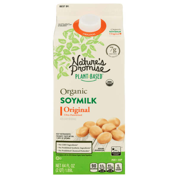 Save on Nature's Promise Organic Original Soy Milk PlantBased Order