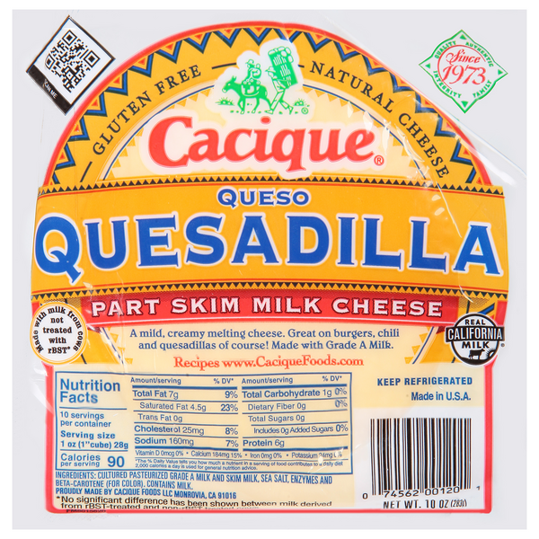 Save on Cacique Queso Quesadilla Part Skim Milk Cheese Gluten Free Order Online Delivery Stop