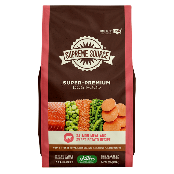 Save on Supreme Source Dry Dog Food Salmon Meal & Sweet Potato Recipe