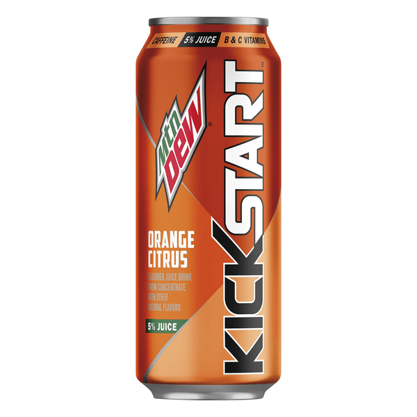 Save on Mtn Dew Kickstart Energizing Juice Beverage Orange Citrus Order