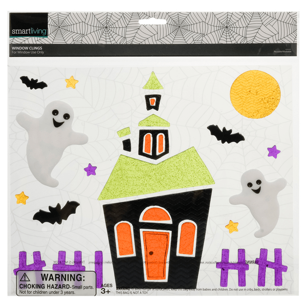 Save on Smart Living Halloween Window Clings Haunted House Order Online