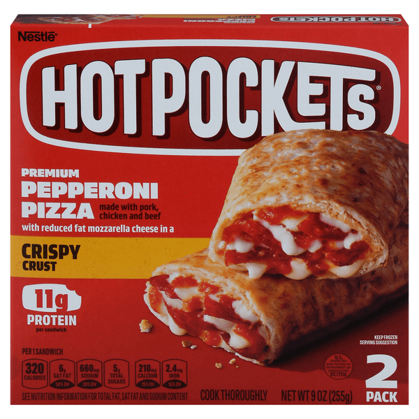 Save on Hot Pockets Pepperoni Pizza with Crispy Crust 2 ct Order