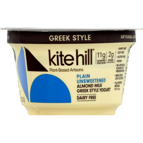 Save on Kite Hill Greek Style Almond Milk Yogurt Plain Unsweetened