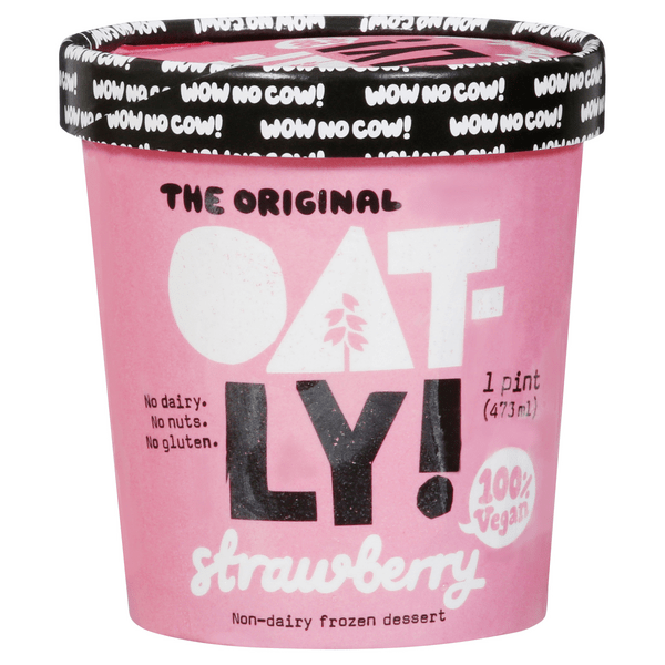 Save on Oatly The Original NonDairy Frozen Dessert Strawberry Vegan