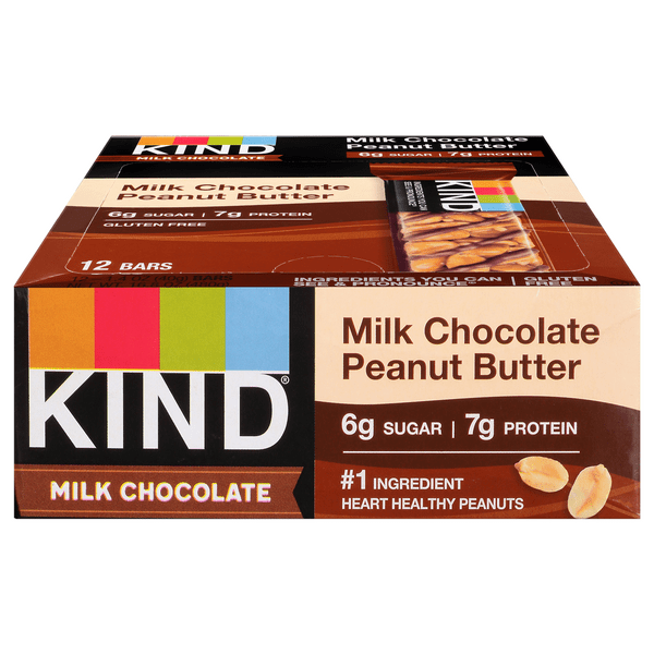 Save on KIND Milk Chocolate Bars Peanut Butter Gluten Free 12 ct