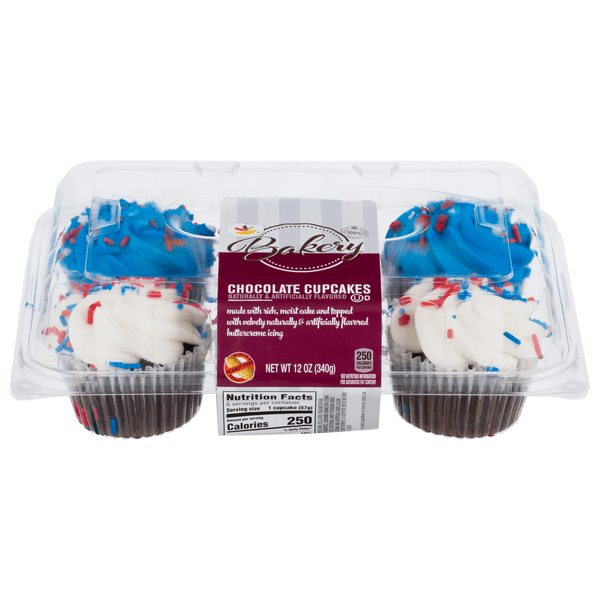 Save on GIANT Bakery Cupcakes Chocolate (Red/White/Blue) 6 ct Order