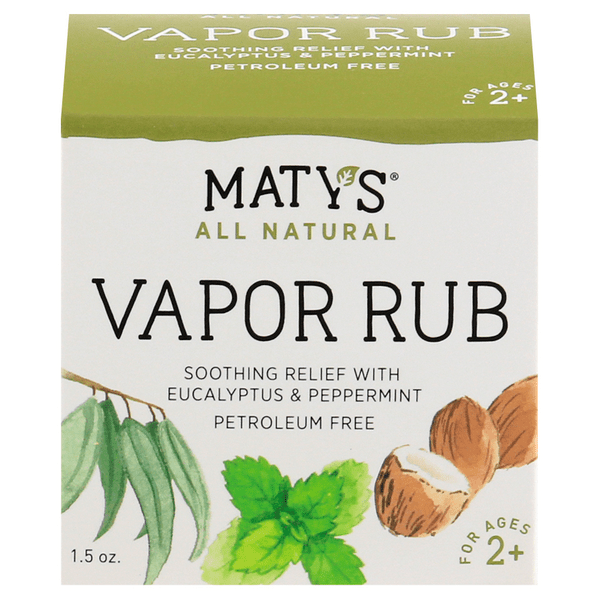 Save on Maty's All Natural Vapor Rub Petroleum Free Order Online