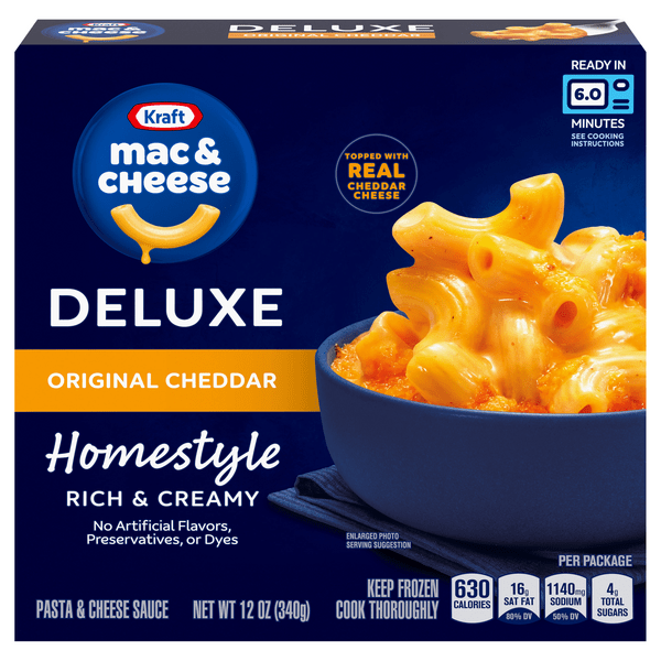 Save on Kraft Deluxe Mac & Cheese Original Cheddar Homestyle Order