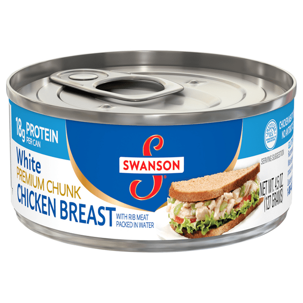 Save on Swanson Premium White Chicken Breast Chunk w/Rib Meat in Water