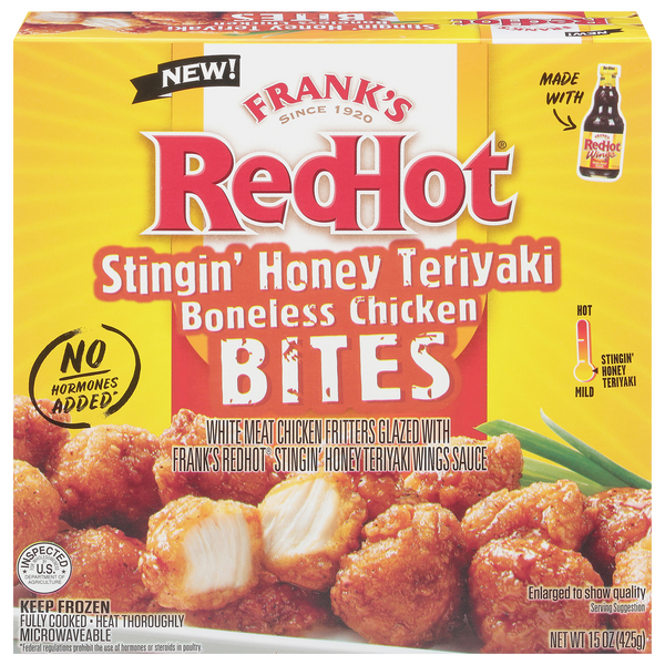 Save on Frank's RedHot Chicken Bites Stingin Honey Teriyaki Order Online Delivery MARTIN'S