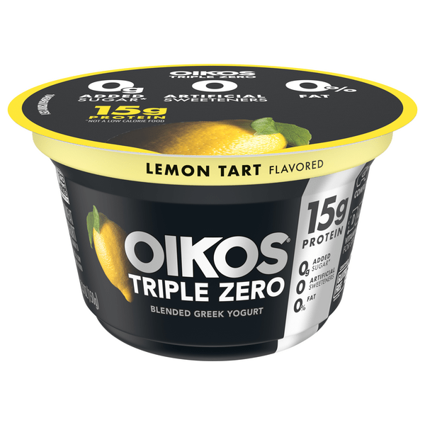 Save on Oikos Triple Zero 15g Protein Non Fat Lemon Tart Blended Greek