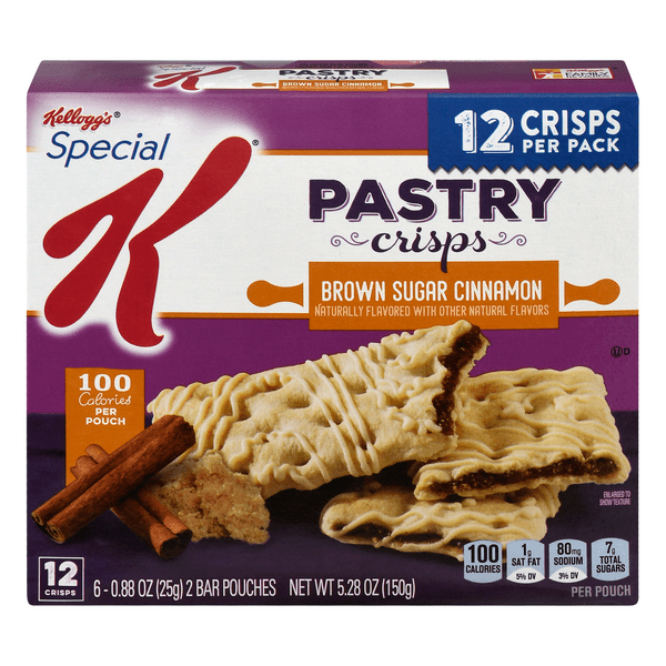 Save on Kellogg's Special K Pastry Crisps Brown Sugar Cinnamon 6 ct