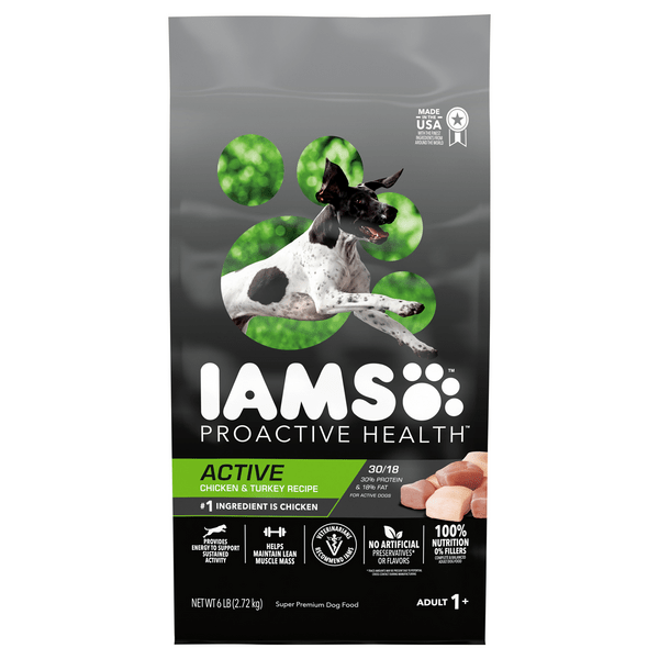 Save on IAMS Proactive Health Active Chicken & Turkey Adult Dry Dog