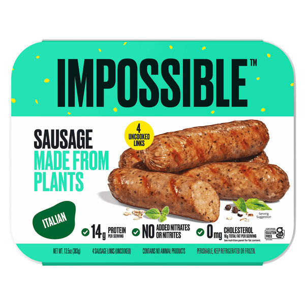 Save on Impossible Sausage Links Made From Plants Italian 4 ct Order