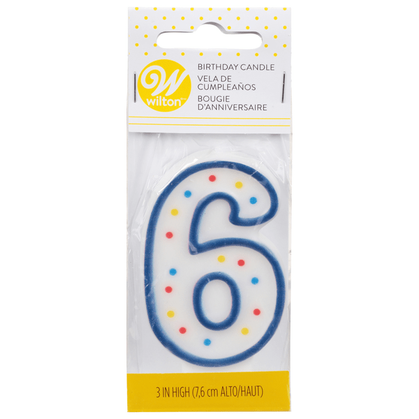 Save on Wilton Candle Birthday Numeral 6 Order Online Delivery GIANT