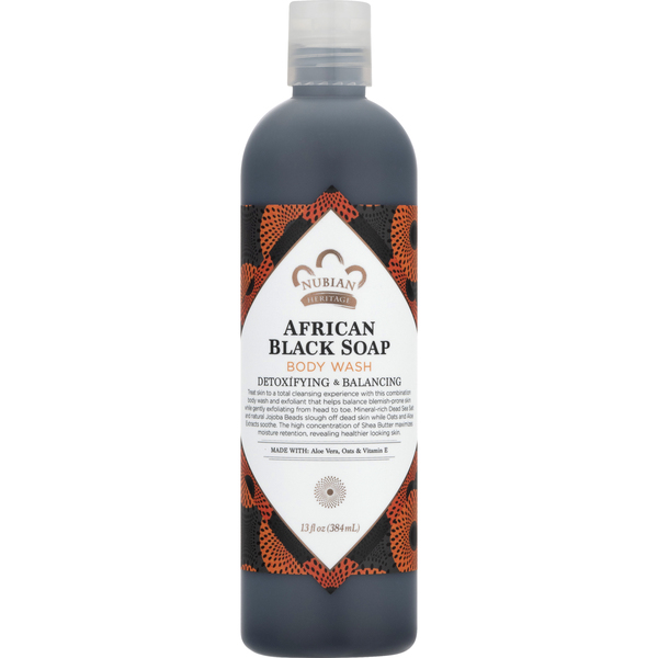 Save on Nubian Heritage African Black Soap Body Wash Detoxifying