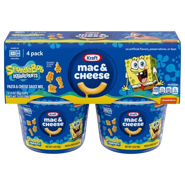 Save on Kraft Macaroni & Cheese Dinner SpongeBob Microwaveable Cup 4