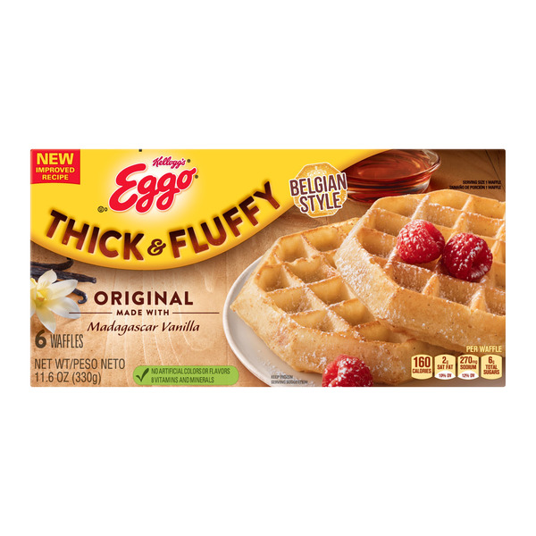 Save on Kellogg's Eggo Waffles Thick & Fluffy Original 6 ct Order