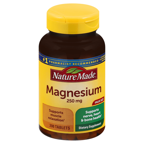 Save on Nature Made Magnesium 250 mg Dietary Supplement Tablets Order
