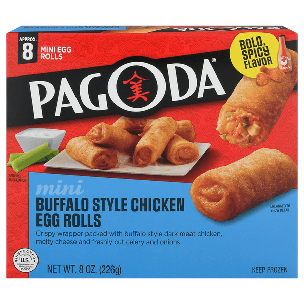 Save on Pagoda Buffalo Style Chicken Egg Rolls Mini 8 ct Order Online