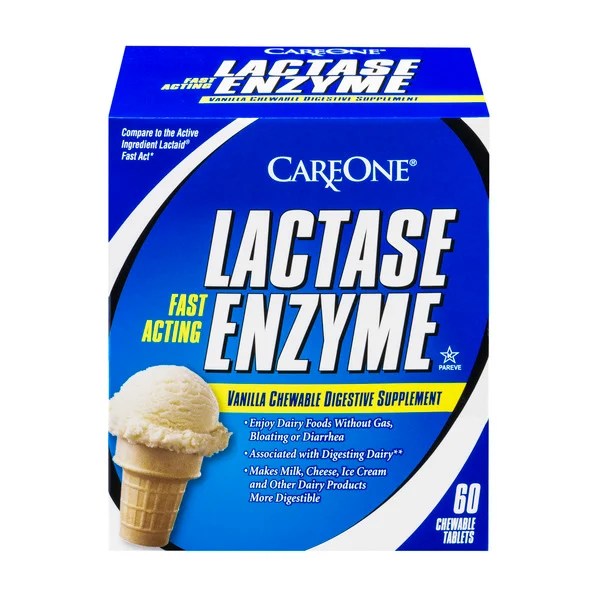 Save on CareOne Lactase Enzyme Chewable Digestive Supplement Tablets