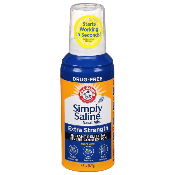 Save on Arm & Hammer Simply Saline Nasal Mist Extra Strength Drug Free